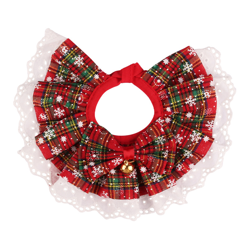 Pet Halloween Lace - Trimmed Knit Bibs