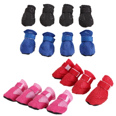 Summer Dog Mesh Breathable Soft Sole Indoor Shoes 01
