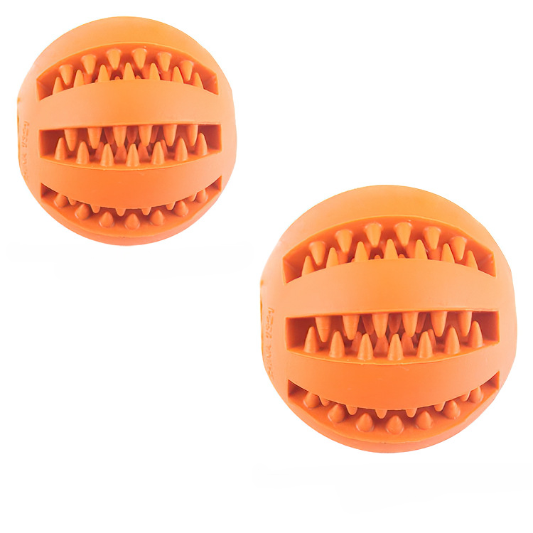 Pet Teeth - Grinding Watermelon Ball Rubber Toy Feeder Ball Teeth - Cleaning