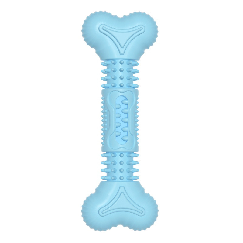 Pet Chew Toy Bone - shaped Durable Teeth - cleaning Squeaky