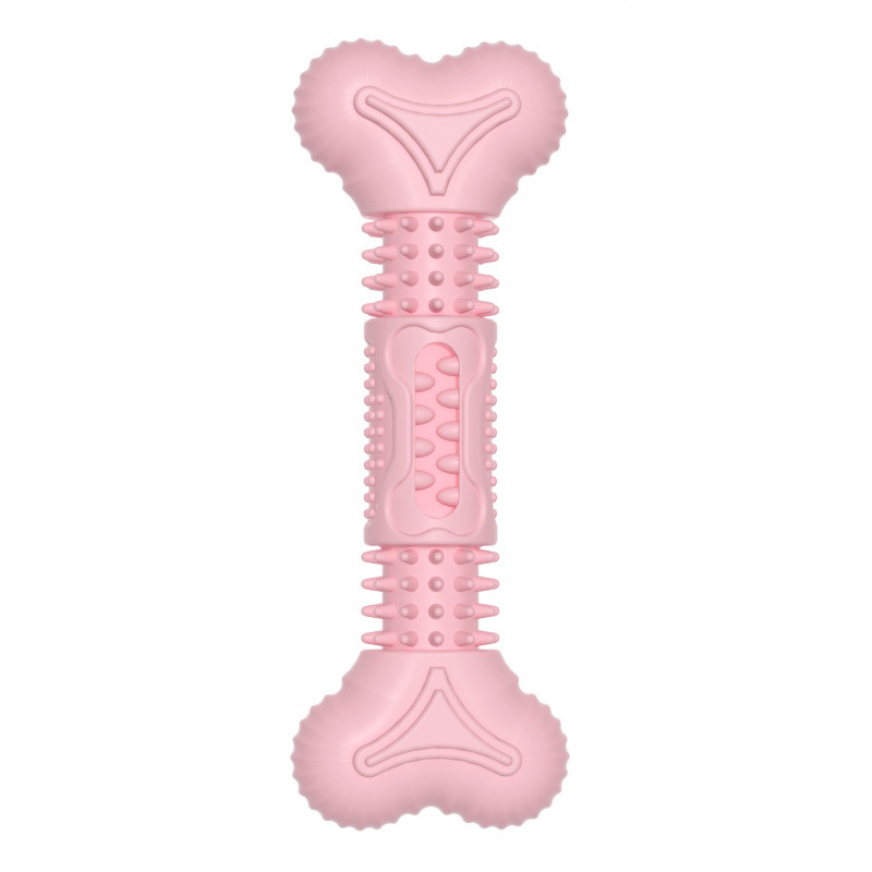 Pet Chew Toy Bone - shaped Durable Teeth - cleaning Squeaky
