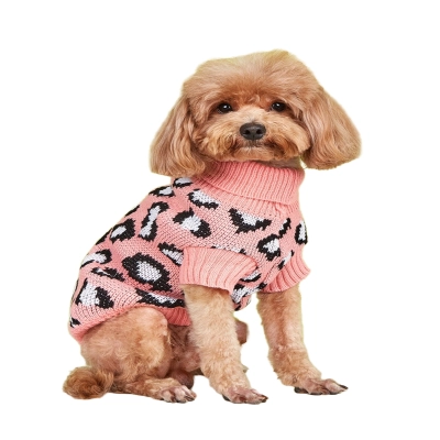 Halloween Dog Leopard Sweater for Autumn - Winter 01