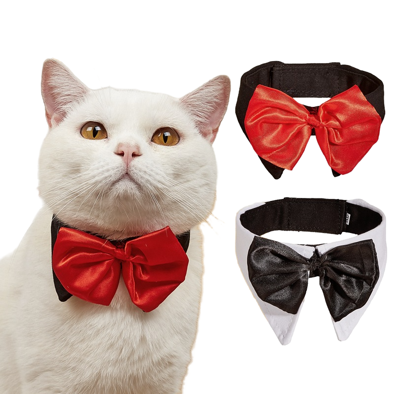 Bow - tie Collar Red Black Gentleman Party Festival Pet Accessories