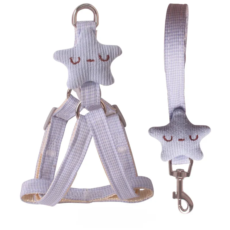 Star - shaped Pet Harness Leash Set