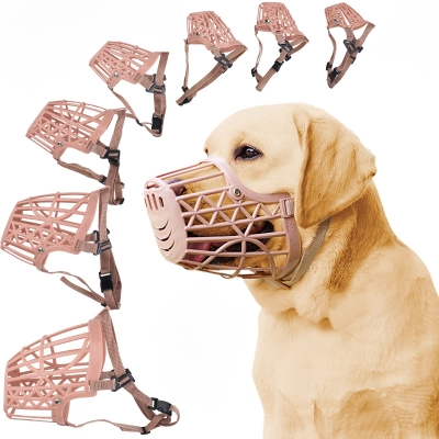 Dog Mouth Guard Anti - Bite Anti - Bark Ventilated Grid Adjustable 01
