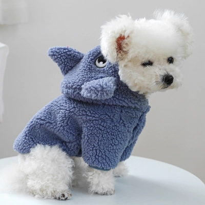 Pet Shark - themed Fleece Hoodie for Winter 01