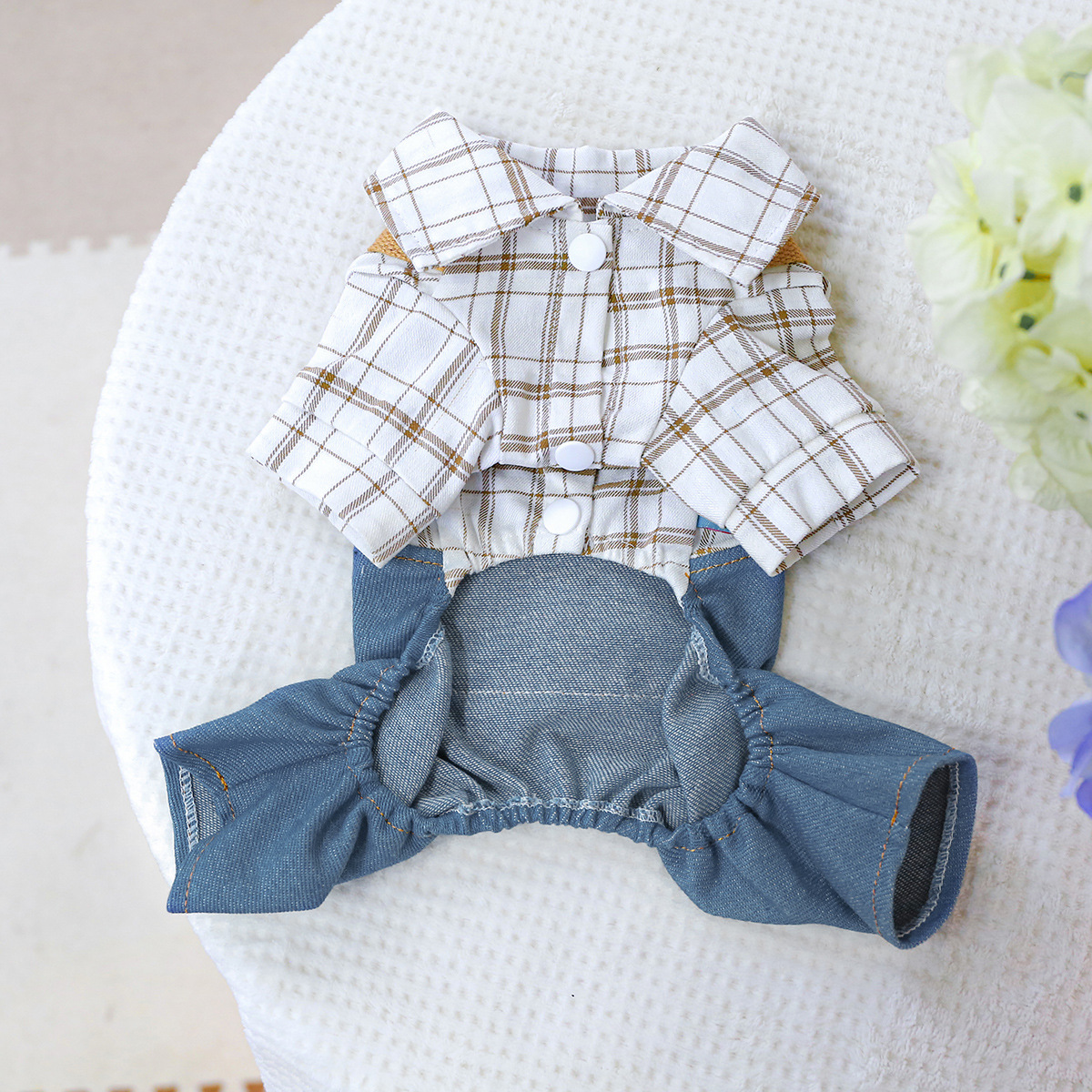 Pet Dog Four - legged Clothes Bear Overalls