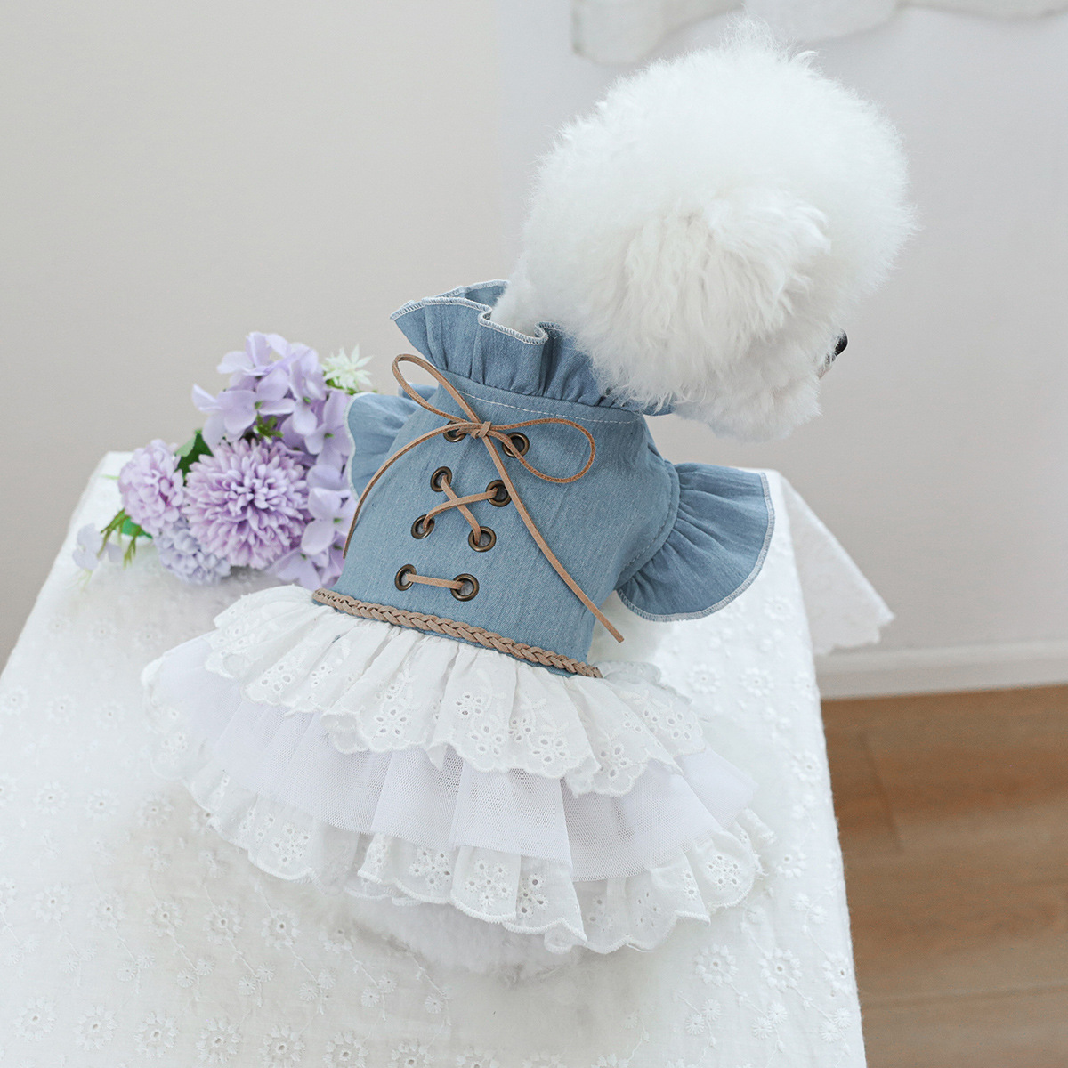 Adorable Modern Denim Dress for Pets