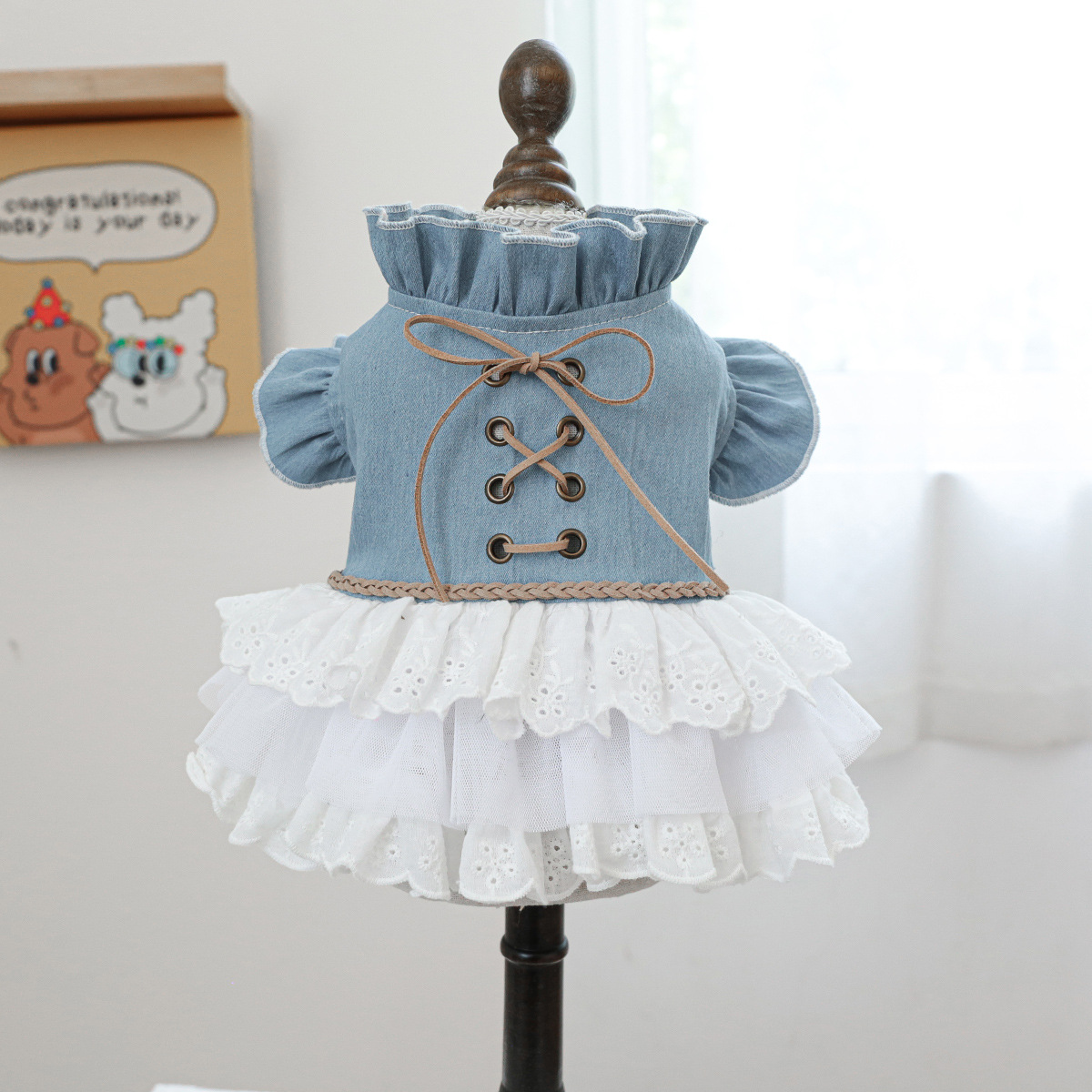 Adorable Modern Denim Dress for Pets