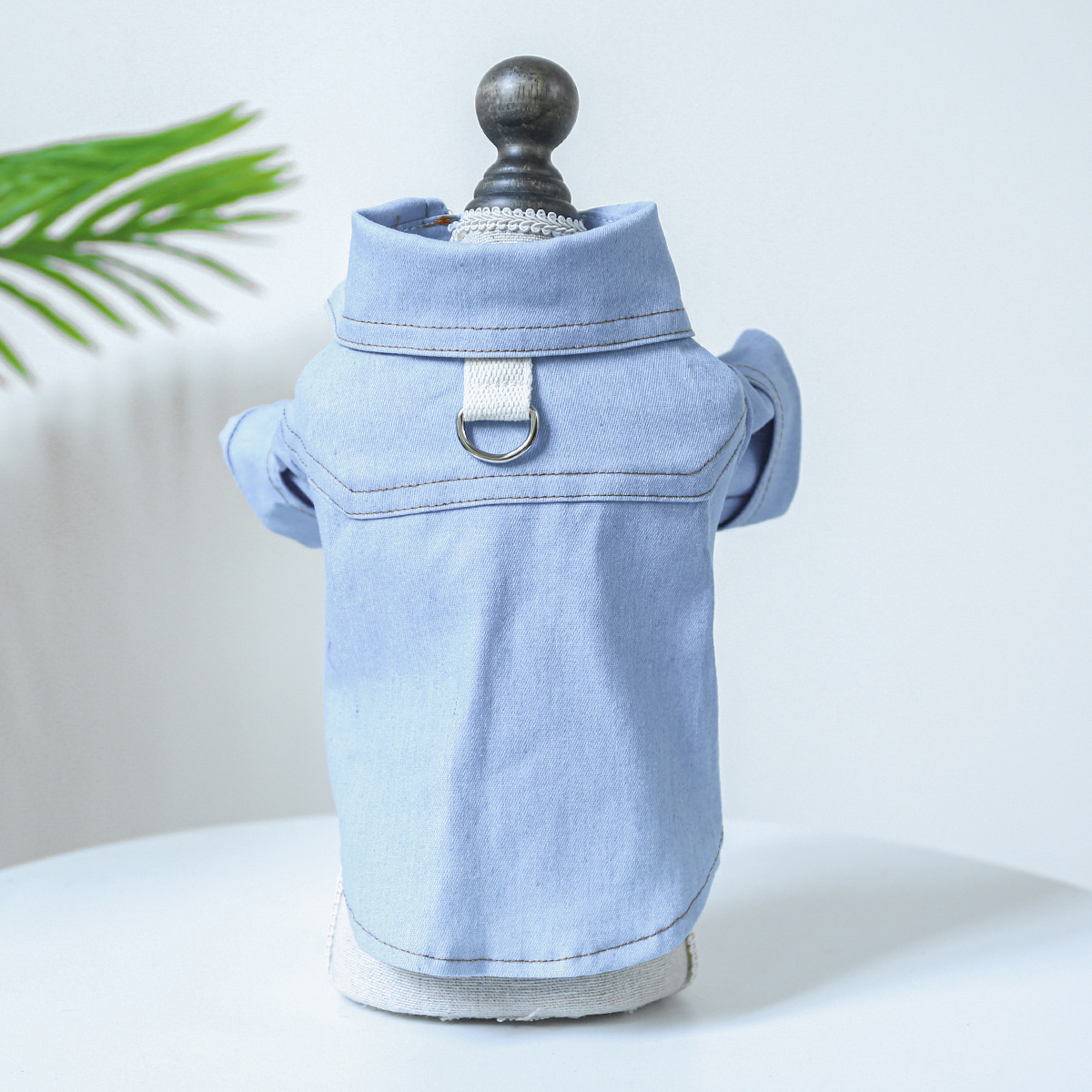 Cute Simple Stylish Denim Dog Shirt