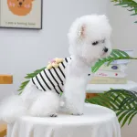 Summer Floral Stripe Pet Vest