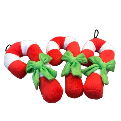 Pet Dog Christmas Candy Cane Chew Toy 02