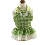 Pet Summer Floral Sun Lace Dress