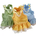 Pet Summer Floral Sun Lace Dress
