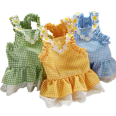 Pet Summer Floral Sun Lace Dress 01