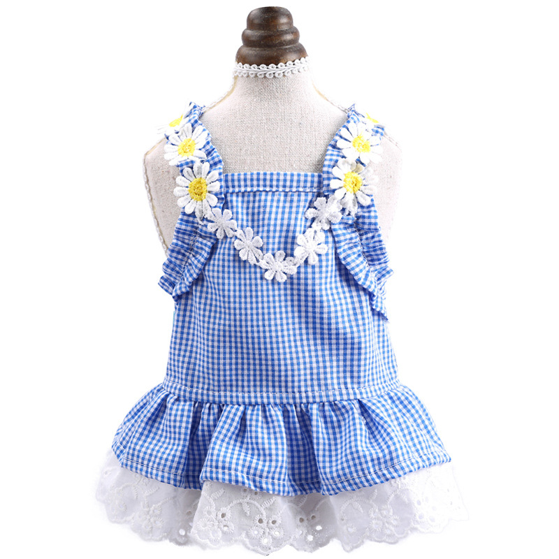 Pet Summer Floral Sun Lace Dress