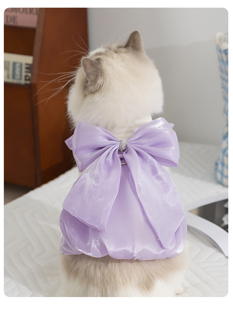 Kitty Summer Princess Dress with Large Bow