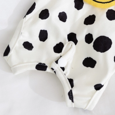 Adorable Dog Summer Spotted Suspender Romper 02