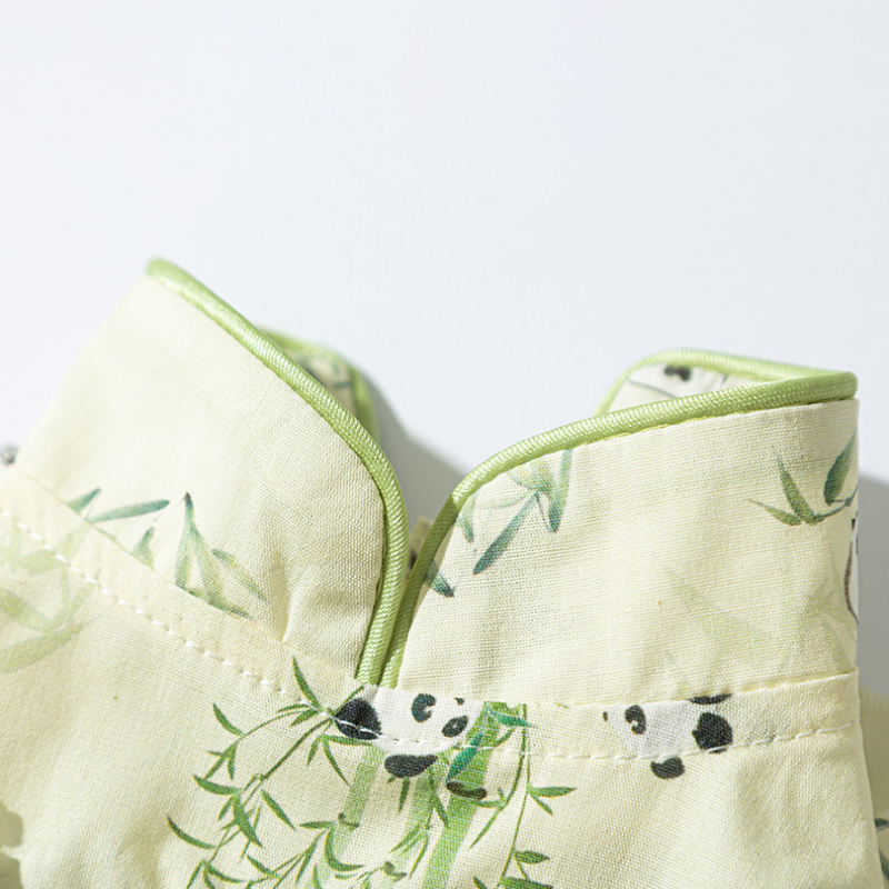 Summer Chinese Style Panda Print Tassel Pet Dress