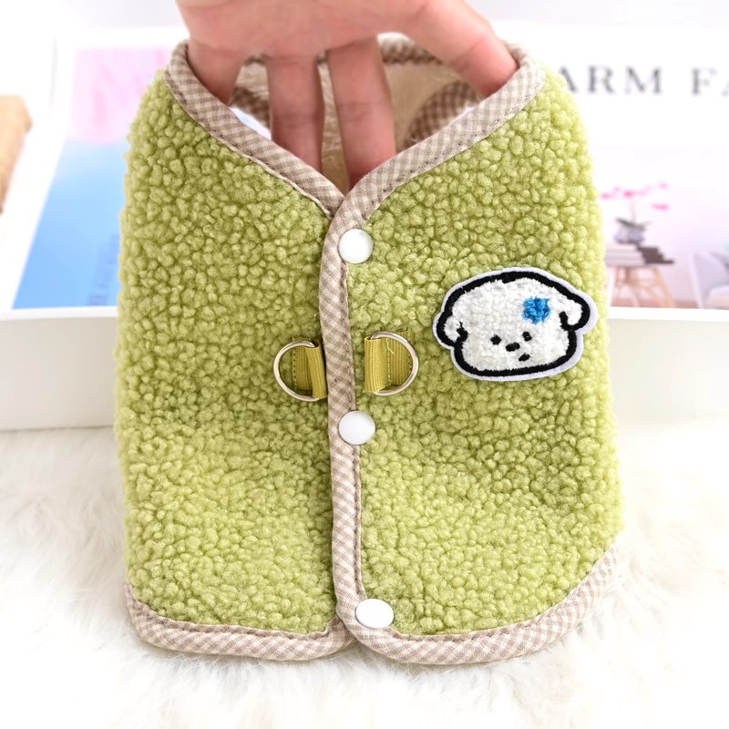 Pet Winter Fleece Vest Cozy Thickened for Small Dogs