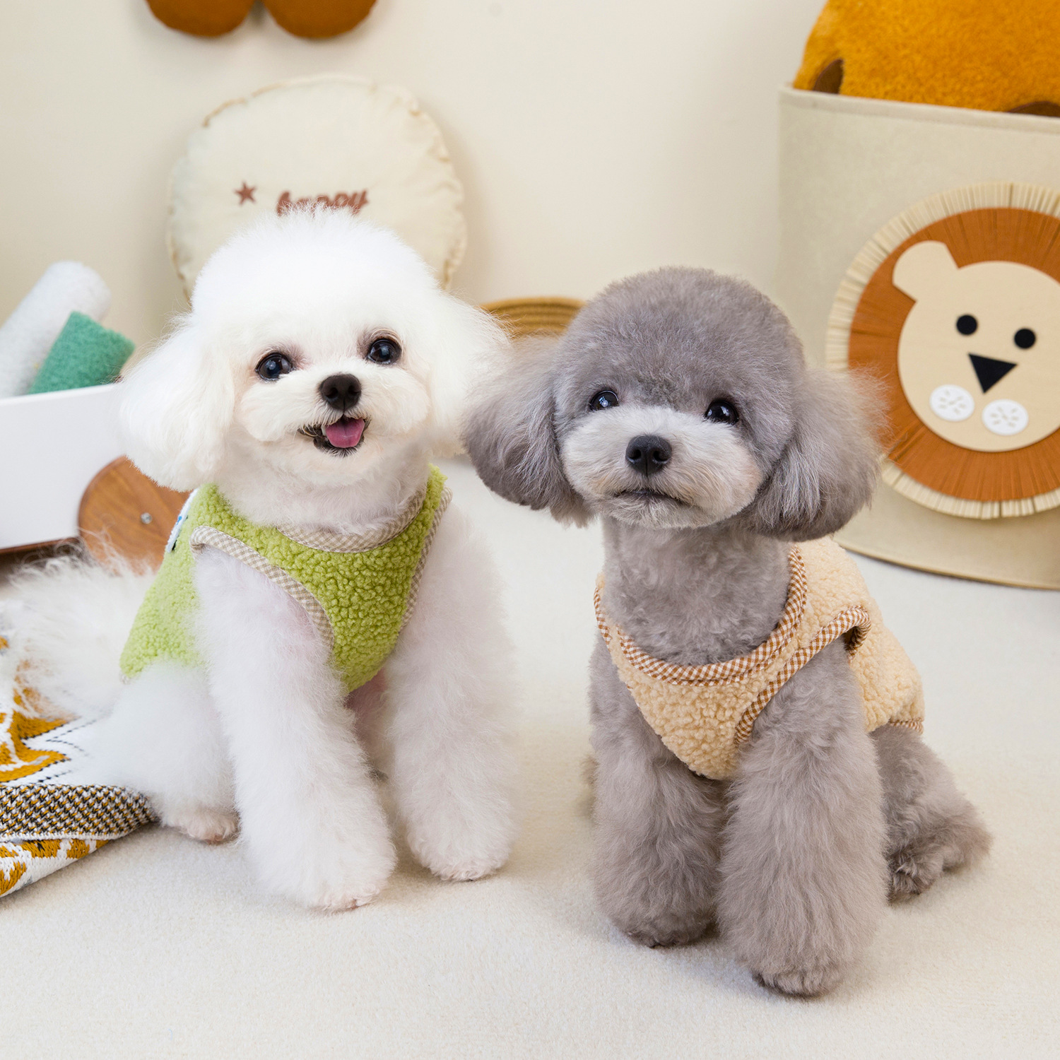Pet Winter Fleece Vest Cozy Thickened for Small Dogs