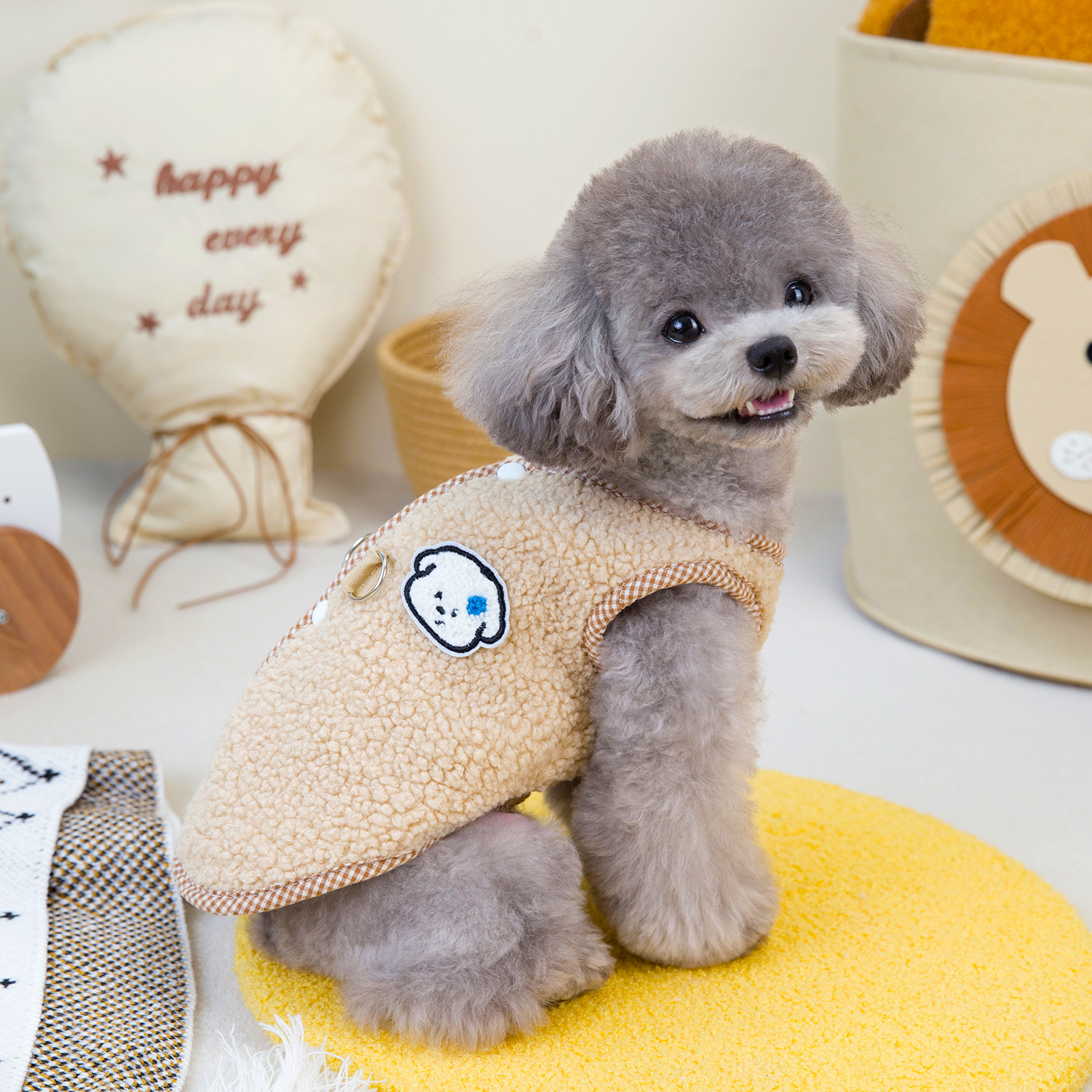 Pet Winter Fleece Vest Cozy Thickened for Small Dogs