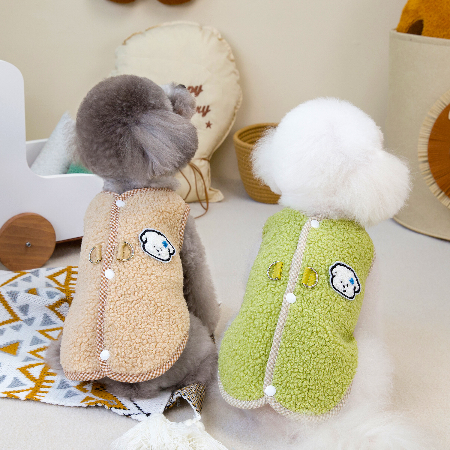 Pet Winter Fleece Vest Cozy Thickened for Small Dogs