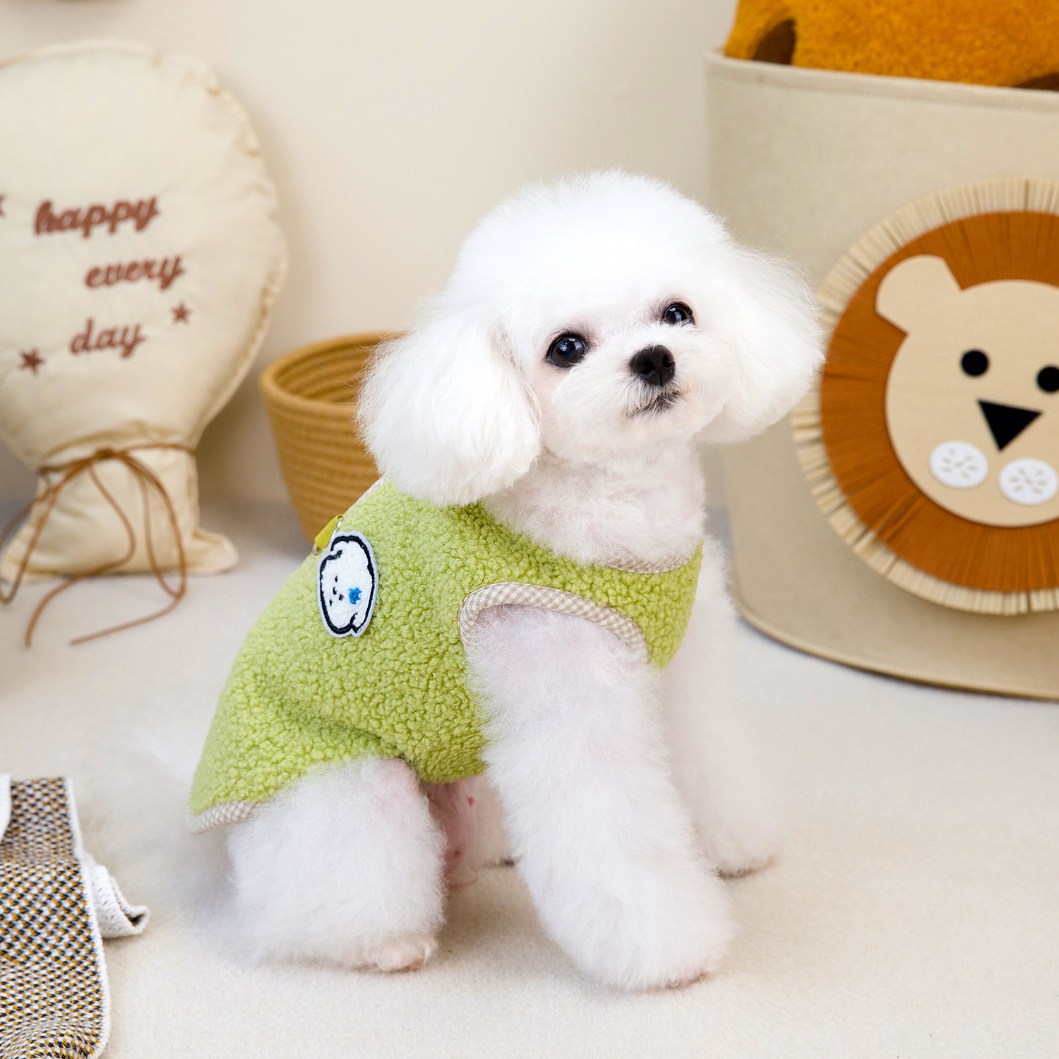 Pet Winter Fleece Vest Cozy Thickened for Small Dogs