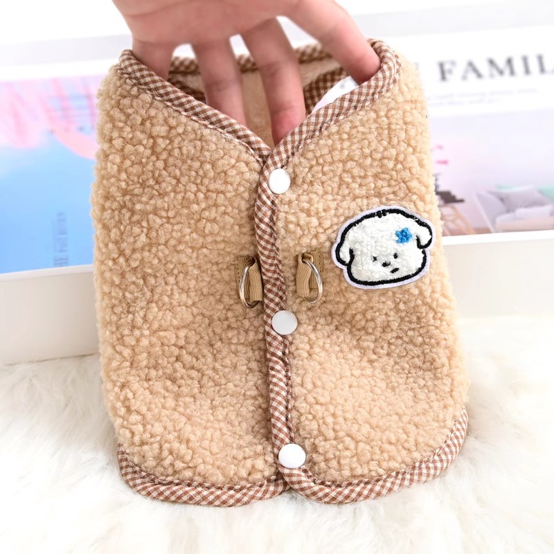 Pet Winter Fleece Vest Cozy Thickened for Small Dogs