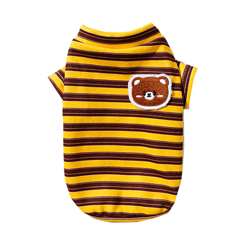 Summer Thin - pet Striped Home Clothes Base Shirt