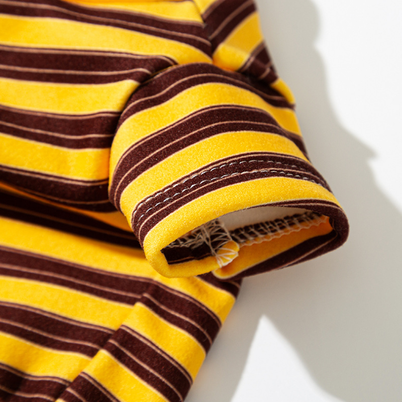 Summer Thin - pet Striped Home Clothes Base Shirt