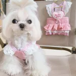 Pink Denim Princess Dress Pet Summer Outfit