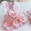 Pink Denim Princess Dress Pet Summer Outfit