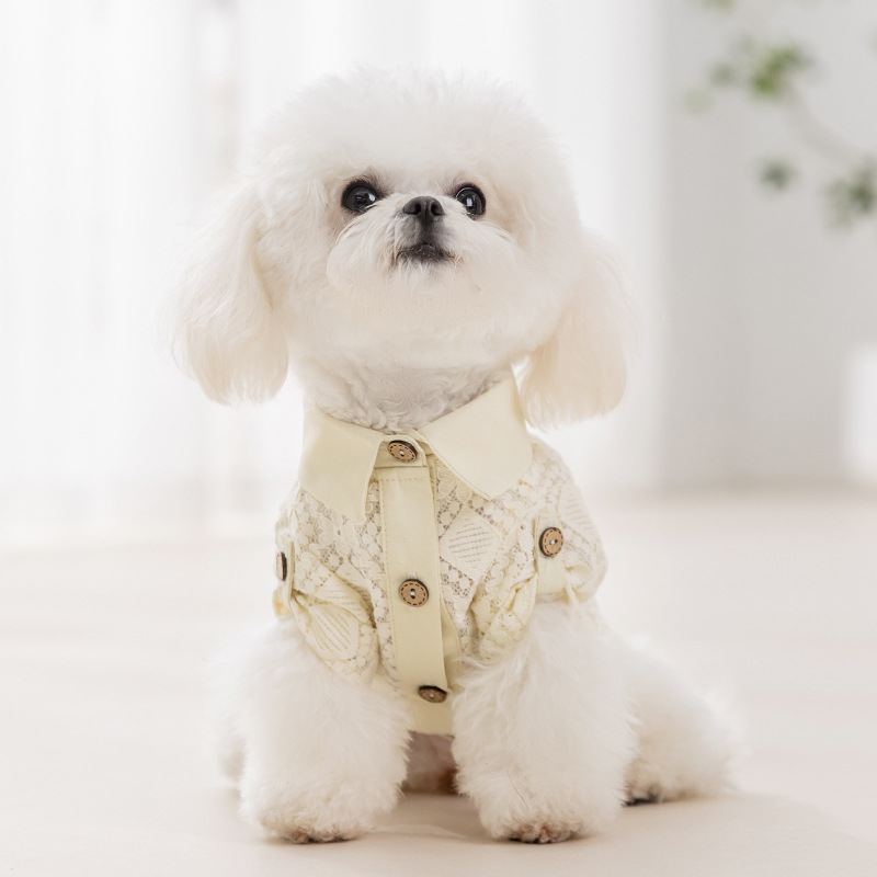Handmade Summer Pet Lace Polo - neck Clothes