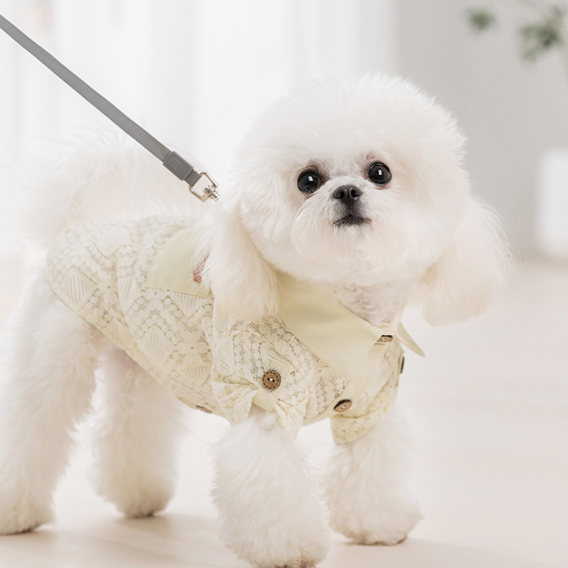 Handmade Summer Pet Lace Polo - neck Clothes