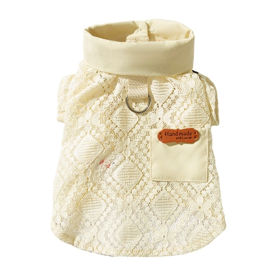 Handmade Summer Pet Lace Polo - neck Clothes 01