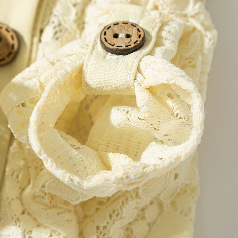 Handmade Summer Pet Lace Polo - neck Clothes