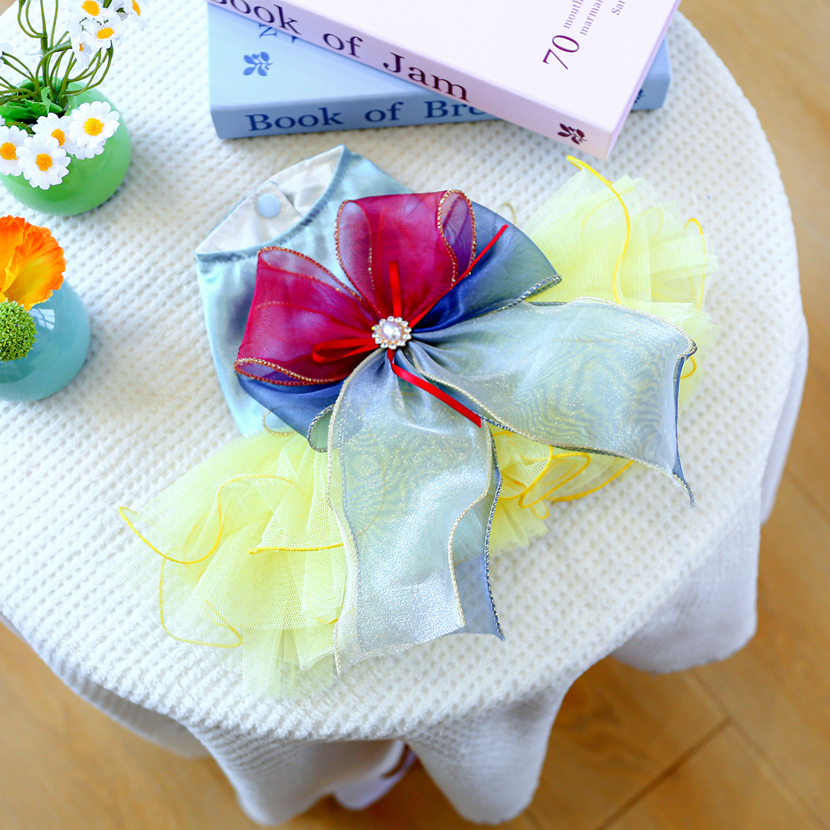 Summer Tutu Dress with Big Bow for Pets