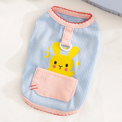 Cute Rabbit Cat Summer Vest with Pocket 01