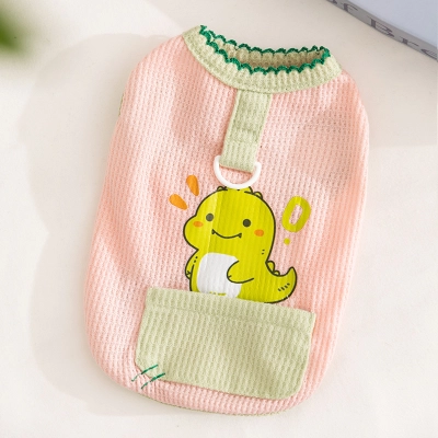 Cute Rabbit Cat Summer Vest with Pocket 02