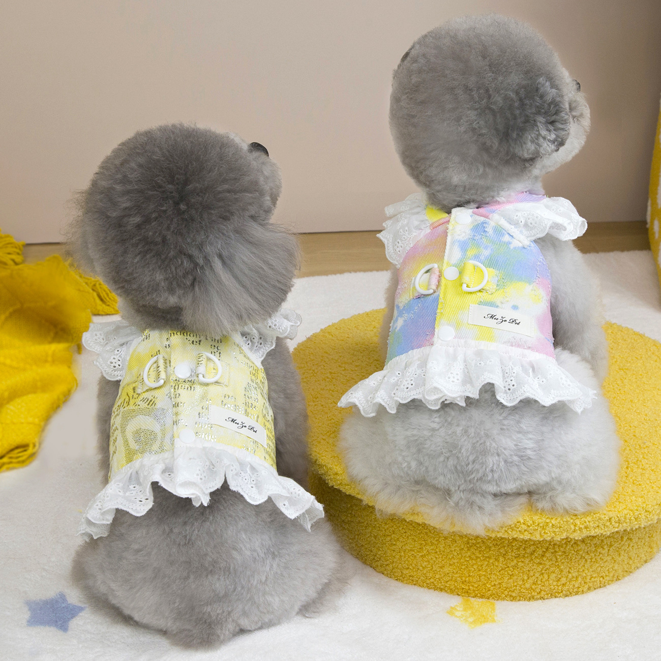 Pet Summer Thin Denim Leash Dress