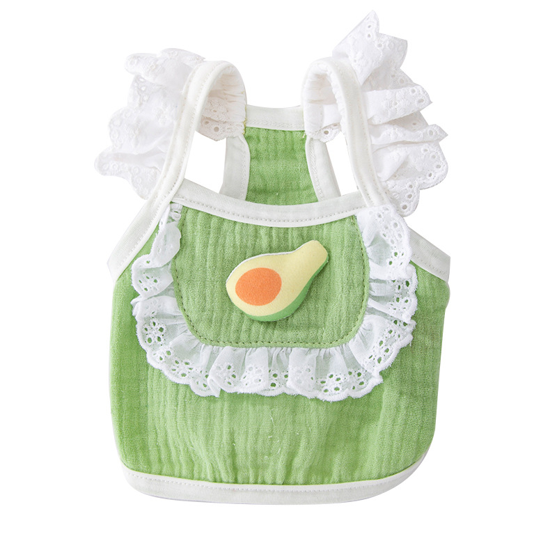 Pet Summer 3D Avocado Lace Harness