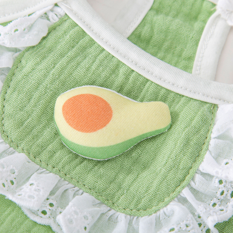 Pet Summer 3D Avocado Lace Harness