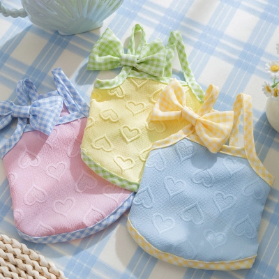 Cat Heart Embossed Suspender Summer Coat 01