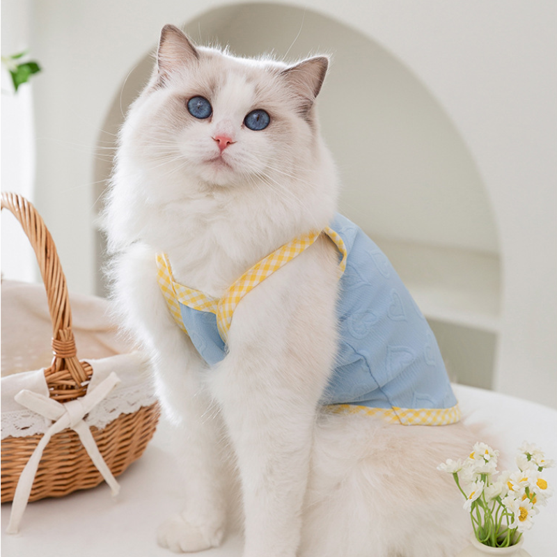 Cat Heart Embossed Suspender Summer Coat
