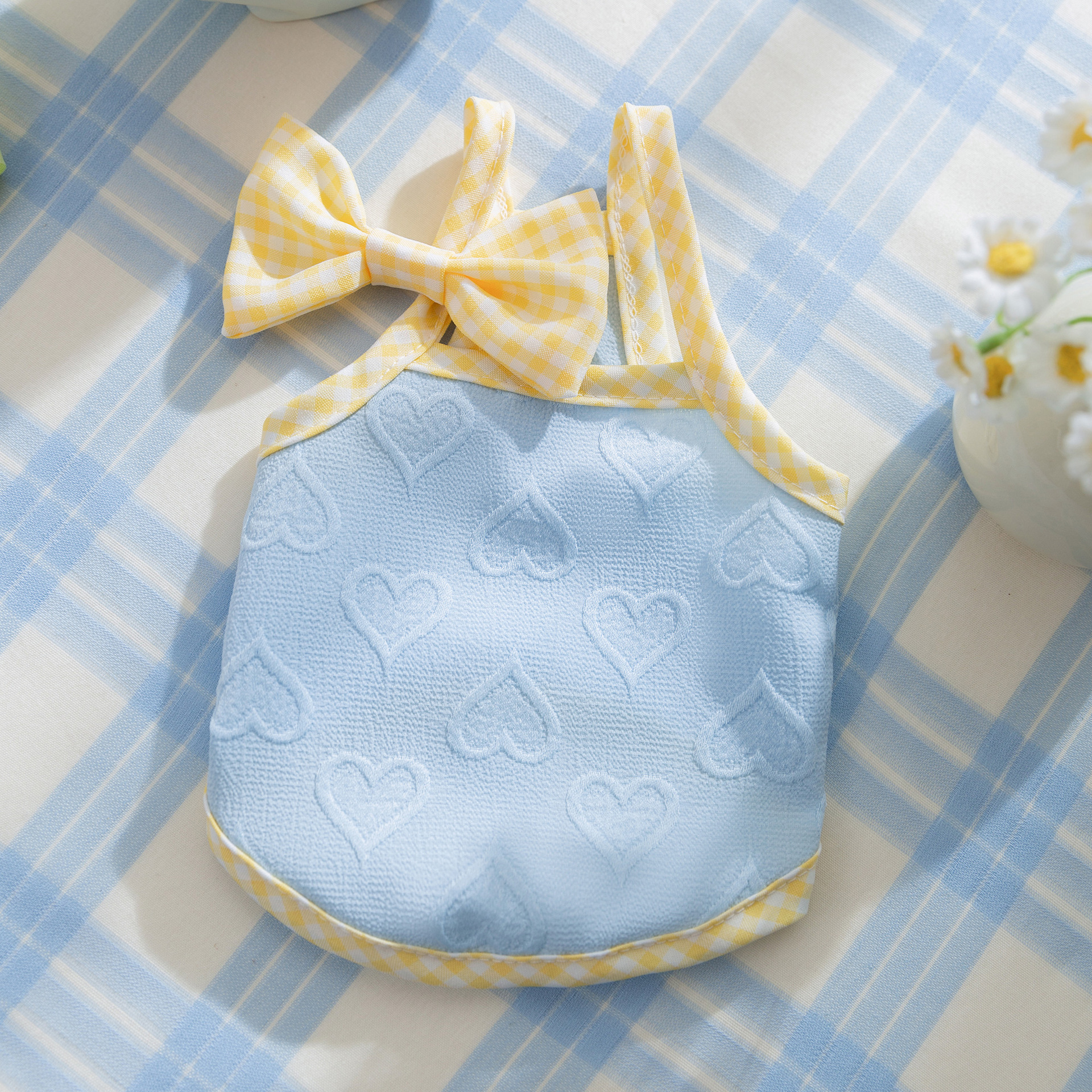 Cat Heart Embossed Suspender Summer Coat