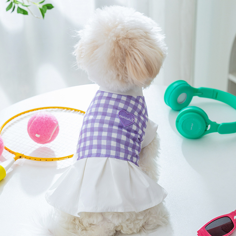 Pet Heart Checkered Dress