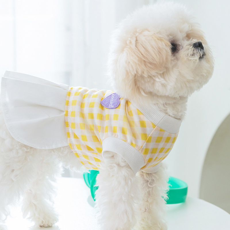 Pet Heart Checkered Dress