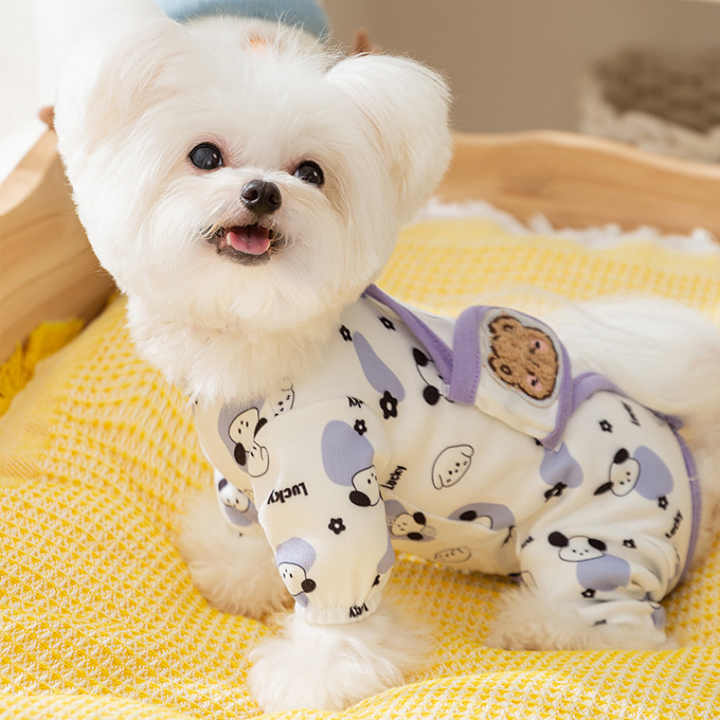 Cozy Cartoon Bear Winter Pet Belly Warmer