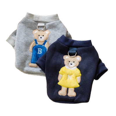 Adorable Teddy Bear Round Neck Pet Sweater 01